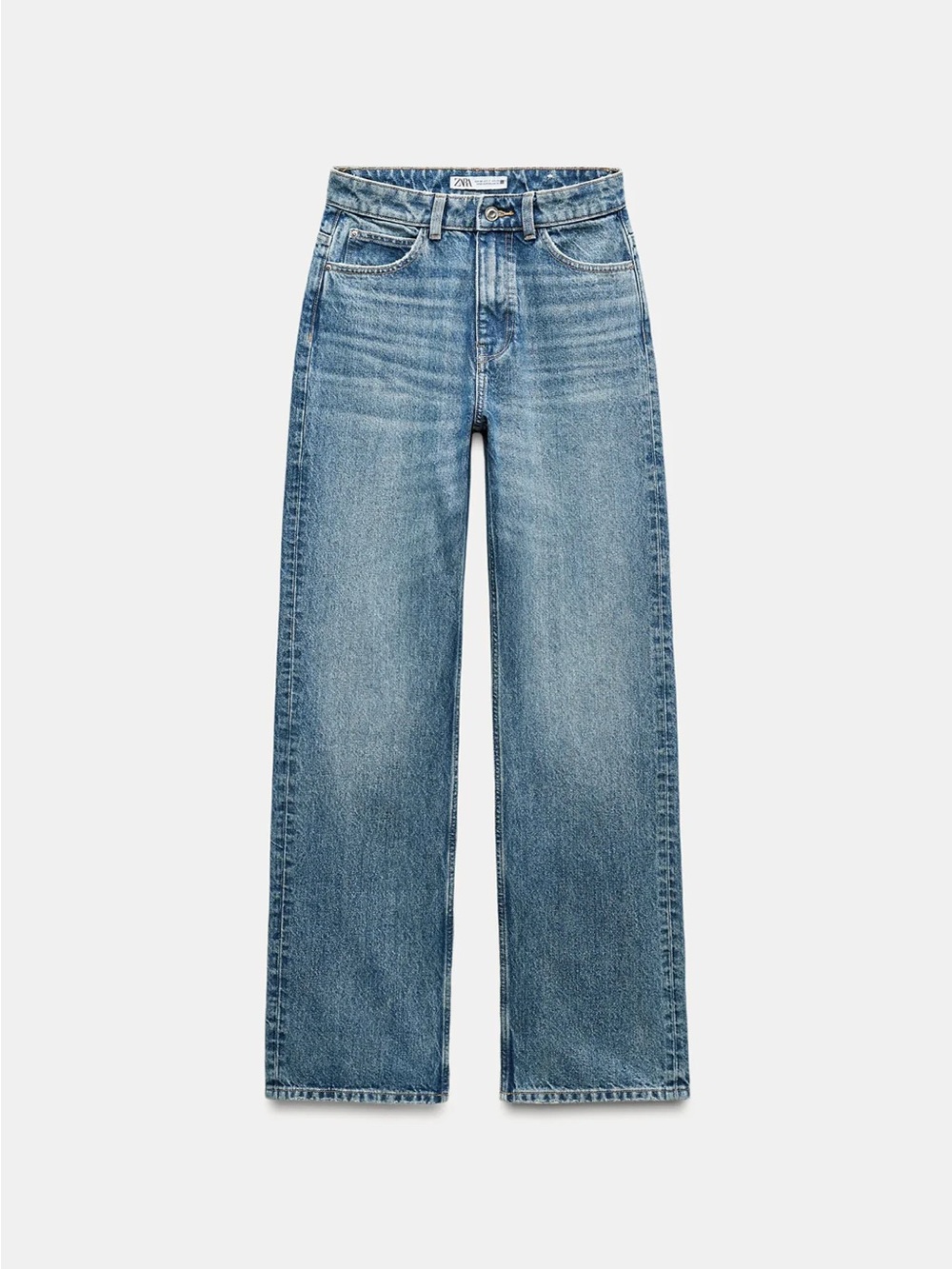 Zara Women’s Wide-Leg Jeans - Light Blue Wash